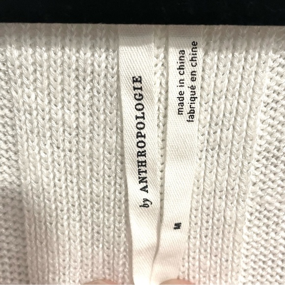 ANTHROPOLOGIE Desmond Knit Tunic - White Size Medium - Picture 8 of 13